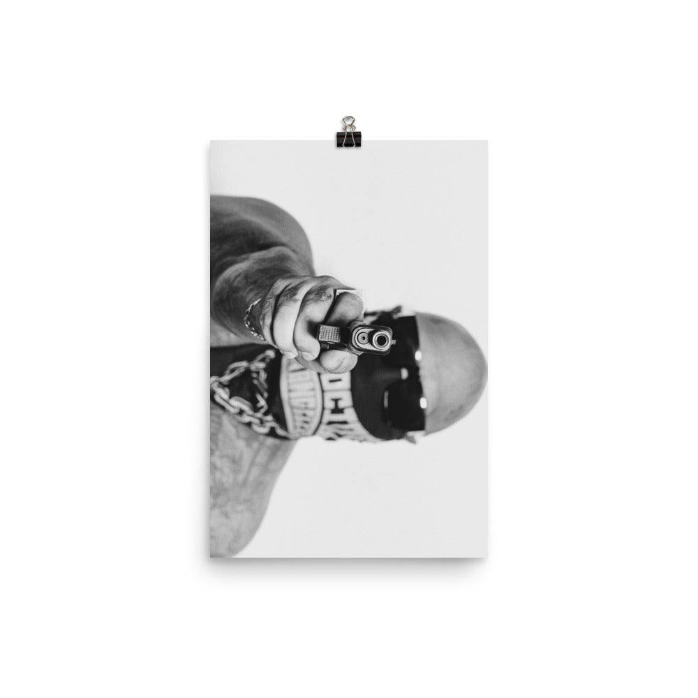 Gun photo-paper poster
